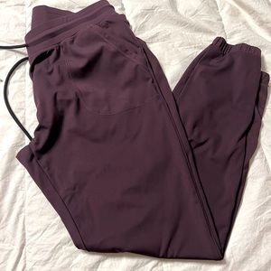 Zyia peak plum joggers.